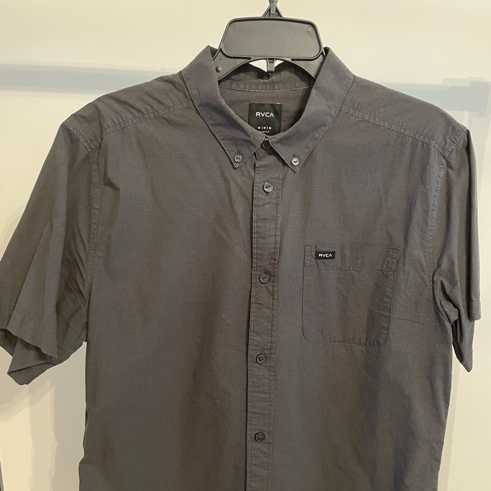 RVCA Microcheck Woven Short Sleeve Shirt